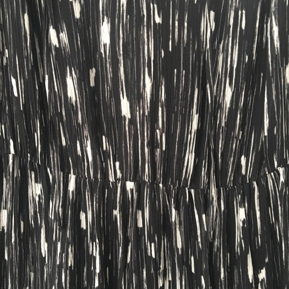 VINCE Brushstroke Silk Midi Dress - Picture 5 of 8